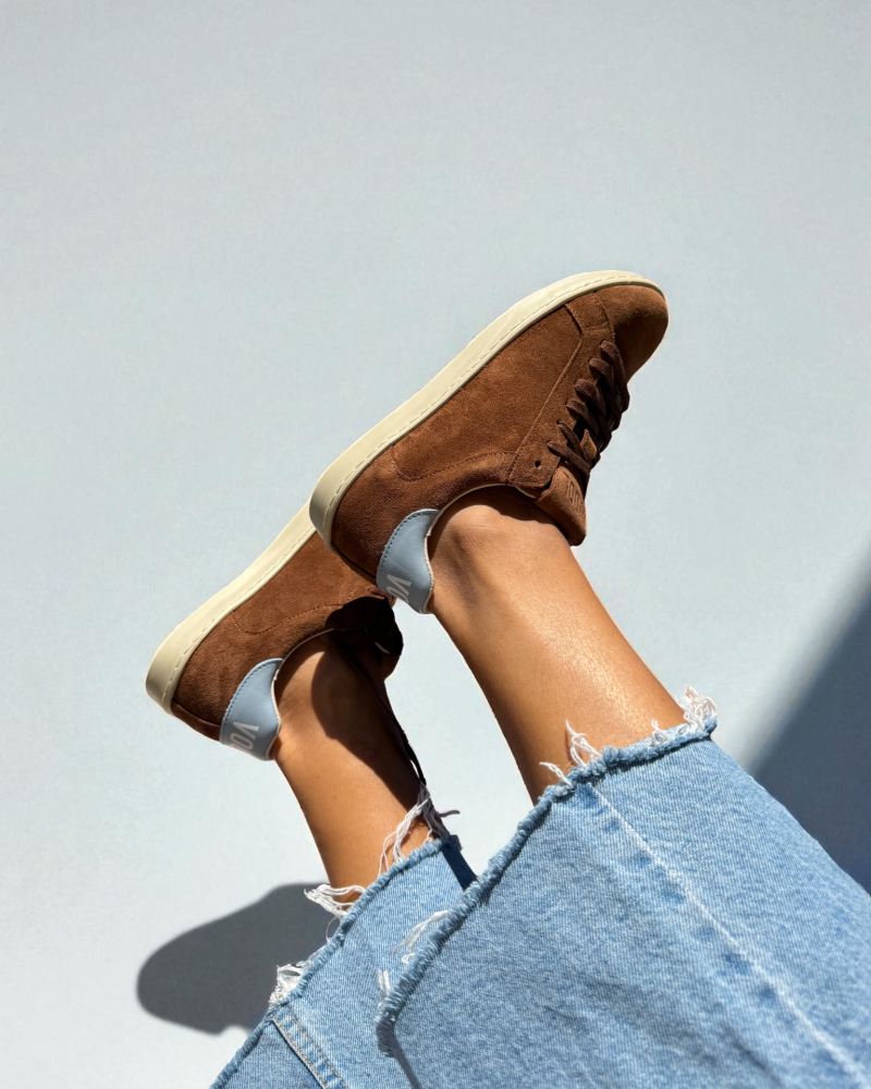 selene — brown suede leather